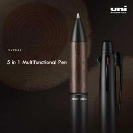 اليابانية uni 5in1 متعدد الوظائف ربة القلم الرصاص الميكانيكي 07 مم توقيع الكرة الزيت الصافحة على نحو سلس ومنخفض الاحتكاك 240229