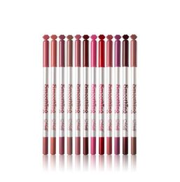 Lip Pencils 12PcsSet Liner Pencil Matte Lipliner Noblooming Waterproof Long Lasting Lipstick Professional Makeup Kit TSLM15413387