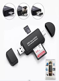 YC320 USBC Smart Memory Card Reader 3 In 1 USB 20 TFMirco SD Type C OTG Flash Drive Cardreader Adapter8376556