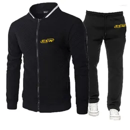 Men's Tracksuits 2024 Brand Spring And Autumn CCM Fashion Zipper Sweater Casual Sportswear Suit Pants