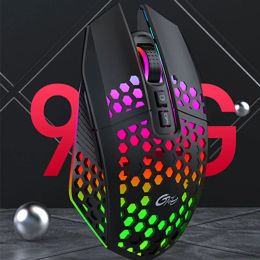 Mice RGB 2.4G Wireless Game Mouse Type C Rechargeable Silent Ergonomic For iPAD Macbook Air/Pro Laptop Tablet Computer Office