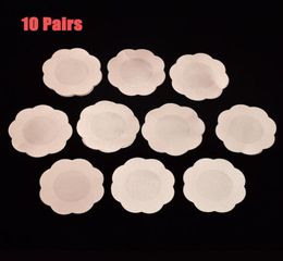 10pairs bag Flower Adhesive Nipple Covers Pads Body Breasts Stickers Disposable Milk Paste Anti Emptied The Chest Paste Bra9305209