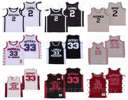 Moive Aughter 2 GIGI Gianna Jersey Maria Onore Lower Merion College Mcdonalds All American Breathable Pure Cotton Black Red White 7636426