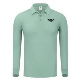 Plain Long Sleeve Polo Shirt Men Women Solid 3 Buttons Lapel T Shirts Autumn Winter Golf Polos Regular Mens Tops Clothing Custom 240220