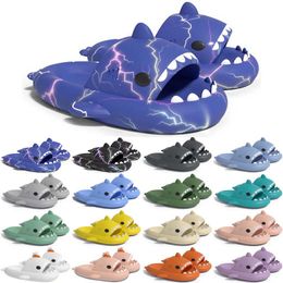 Free Shipping Designer shark slides sandal slipper sliders for men women GAI sandals pantoufle mules men women slippers trainers flip flops sandles color22