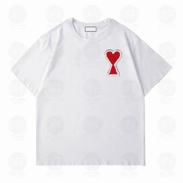 Amirirs T Shirt Mens Womens Unisex Tshirts Streetwear Fashion Brand Amirii Mens Designer T Shirts Campus Couple Clothes Embroidery Heart Amirii Shirt 211