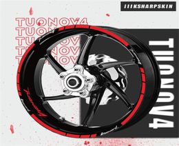 Motorcycle hub decoration sunscreen stickers stripes Personalised decals rim durable film for APRILIA TUONOV4 TUONO V44334119