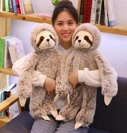 5070cm Cute Sloth Plush Toys Soft Animal Stuffed Plush Sloth Dolls Bear Toy For Baby Kids Birthday Xmas Gift LJ2011268128185