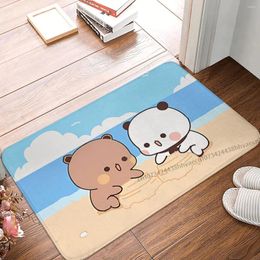 Carpets Bubu And Dudu Anime Non-slip Doormat Beach Bath Kitchen Mat Welcome Carpet Flannel Modern Decor