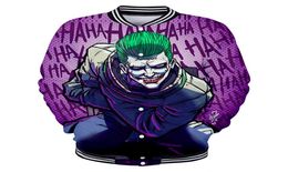 Winter Mens Jackets and Coats 2019 Haha Joker 3D Print Baseball Jacket Men Bomber Jacket Hip Hop Streetwear Baseball Uniform9940129