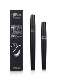 Qi 3D Fibre Lashes Mascara Cosmetics Mascara Black Double Mascara Set Makeup Lash Eyelash Waterproof New Mascara 2pcs1set4509474