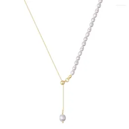 Chains Pearl Necklace Versatile For Women In Summer Light Luxury Niche Design Collarbone Chain