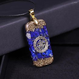 Pendant Necklaces Orgone Energy Lapis Lazuli Natural Stones Necklace Reiki Crystal Healing Jewelry For Women