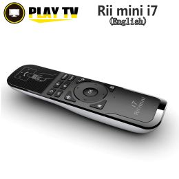 Keyboards Original Rii Mini i7 2.4G Wireless Fly Air Mouse Remote Control Motion Sensing built in 6Axis for Android TV Box Smart PC