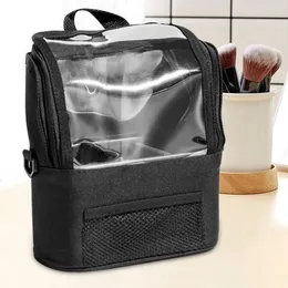 Cosmetic Bags Makeup Brush Holder Case Travel Essentials Large Opening Business Trip For Bathroom Office Bedroom Home