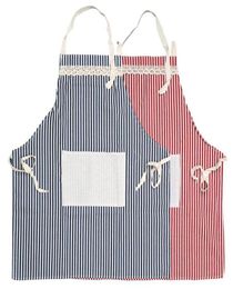 Aprons For Home Restaurant Pinafore Cotton Cloth Adjustable Household Cleaning Tools Cooking Accessories Kitchen Striped Apron Gad2735351