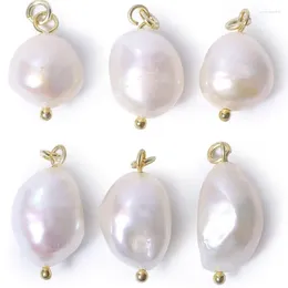 Pendant Necklaces White Baroque Irregular Natural Freshwater Pearl DIY Accessories For Women