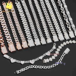 Iced out custom made cuban chain 925 silver miami cuban link hip hop jewelry 8mm 10mm 13mm baguette moissanite diamond necklace