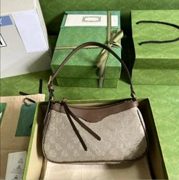 5A designer bag ophidia Small Handbag Strawberry Underarm Bag Crescent Moon 735132 Women Hobo Shoulder Bags Adjustable Shoulder chain Strap