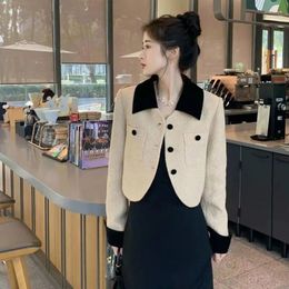 Women's Suits Fashion Elegant French Style Short Suit Coat 2024 Autumn And Winter Korean Loose High-end Lady Jacket Top