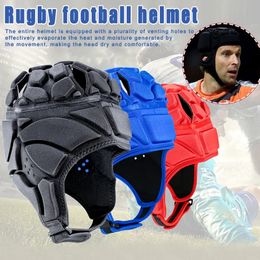 Prefessional Football Soccer Helmet Rugby Scrum Cap Headguard Goalie Hat Head Protector Shockproof Headgear Soccer Goalkeeper 240223