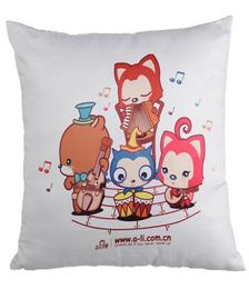 100pcslot Squre Shape Sublimation White Pillow Case Decorative Printable Heat Press Cushion Cover 578 V23713992