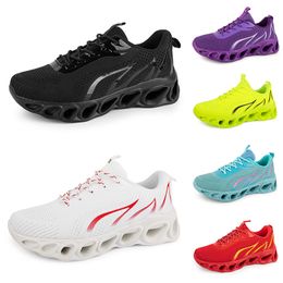 2024 men women running shoes Black White Red Blue Yellow Neon Grey mens trainers sports outdoor athletic sneakers GAI color55