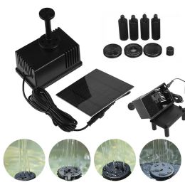 Film New Arrival 80l/h Solar Panel Water Pond Filter Pump Kit Submersible Fish Tank Fountain Pumps with Filter Garden Decor Supplies