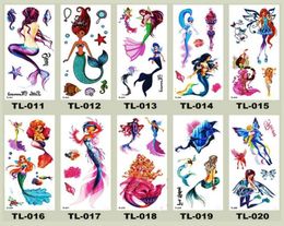 Body Tattoos 90x190mm Temporary Tattoos illustration Sticker For Women Girls Water Transfer Tattoo Body Arm Painting6477592