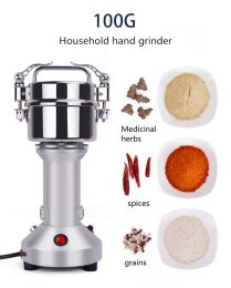 Tools Stainless Steel Grains Mill Electric Chinese Medicine Grinder Fine Coffee Grinding Machine