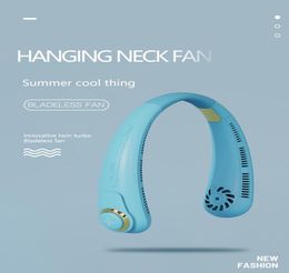 LT23 hanging neck fan usb portable mini lazy 2022 new leafless portable small charging mute student wind cooling2182489
