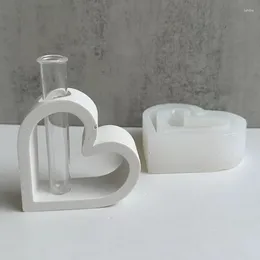 Bottles DIY Love Shaped Hydroponic Flower Vase Silicone Mold For Home Decorations Create Beautiful Arrangement Resin