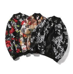 2020 Spring Floral Pattern Printed Jacket Baseball Uniform Mens Flower Jackets Men Designer Sweater Casual Clothing5541274