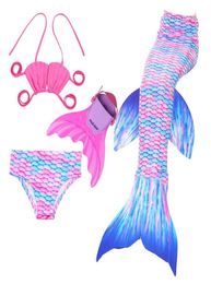 For 312Y Kids Swimmable Mermaid Tails Easy Add Flipplers Costume3819772