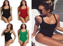 2020 Sexy 1 one piece swimsuit Backless for women Swimwear low cut back Bathing suit swim wear female Monokini S2XL14364682