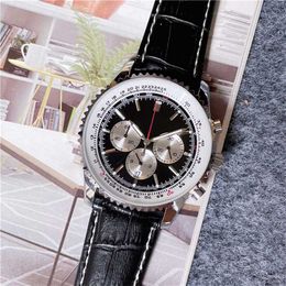 26% OFF watch Watch Fashion Men Casual Sport Style Luxury All Dials Working Leather Strap Quartz Clock BR 06
