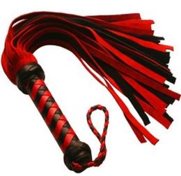 Red Sexy Toys PU Leather Rope Flogger Tail Flirting Horse Whip Adult Game Product9216202