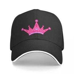 Y2K Pink Princess Tiara purple Baseball Cap Military Cap Man Sunhat Wild Ball Hat For Men Womens 240301