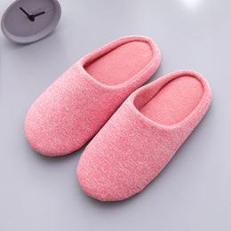 2023 Men and women indoor home wood flooring lovers floor autumn winter warm half pack with soft soled slippers