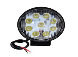 1 PCS New LED Work Light 27W 12V 6500K High Power LED Offroad Light Round Off roadt Flood Light for Boating Hunting 9332485