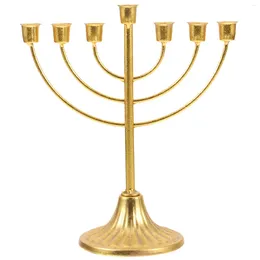 Candle Holders Conical Hanukkah Menorah Vintage Decor Dinner Candlestick Wrought Iron Holder Ornament