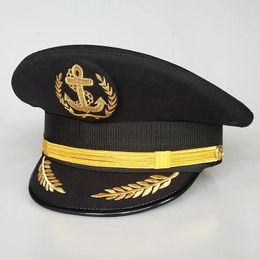 Berets US Navy Cap Marines Military Hat For Men Cadet Hats Militar Army Accessories Gorra Captains