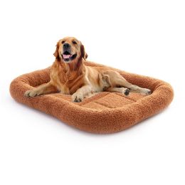 Mats Large Dog Bolster Bed Mat Washable Crate Mattress Non Slip Pet Cushion Dog Bed Washable Pet Mattress Dog Bed Mats House Kennel