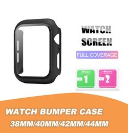 Matte Hard Watch Case with Screen Protector for Apple iwatch Series 8754321 Ultra Full Coverage Case 38 40 42 44mm 41mm 45mm5412772