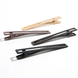 Hair Accessories 4pcs Home Clips Set Rectangle Matte Nude Color Styling For Thick Thin Women Girls