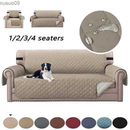 Chair Covers Waterproof Sofa Cover For Living Room Non-slip Sofa Pad Quilted Washable Adjustable Sofa Cover 1/2/3/4 Seat Covers For Armchairs