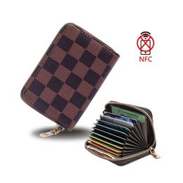 Designer luxury bags Fashionable Multi Card Holder Anti-theft Brush Id Bag Short and Large Capacity Organ Sleeve