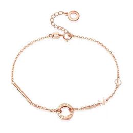 Yue Ji Xin Xi Love Letter Bracelet 520 Gift 925 Sterling Silver Rose Gold High Grade Feeling Small Handset