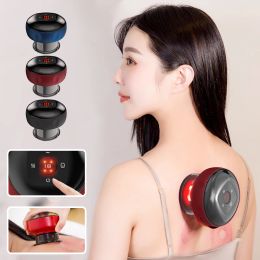 Relaxation Electric Cupping Massager Set Cupping Therapy Set Gua Sha Cups Rechargeable Fat Burning Slimming Health Back Massage Device