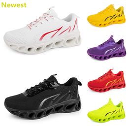 2024 hot sale running shoes mens woman whites navys cream pinks black purple Grey trainers sneakers breathable Colour 88 GAI